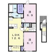 ザ グランデ 松ケ枝館Aの間取り画像