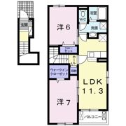 アヴェニールNISHIKI Ⅱの間取り画像