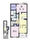 グリーンハイツ本豊田Aの間取り画像