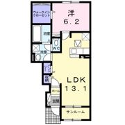 グリーンハイツ本豊田Cの間取り画像