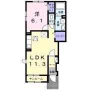 WesterlyGardenⅠの間取り画像