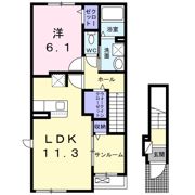 WesterlyGardenⅠの間取り画像