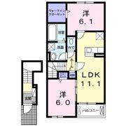 WesterlyGardenⅡの間取り画像