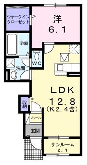 ローズマリーⅡの間取り画像
