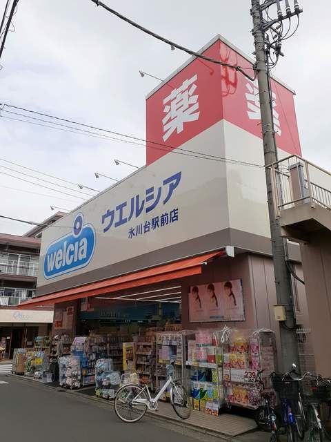 近くのウェルシアまで677m（徒歩9分）