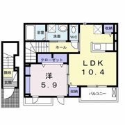 ユニットロル市瀬の間取り画像
