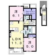 ルワンジュ草尾 Ⅰの間取り画像