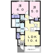ルワンジュ草尾 Ⅱの間取り画像