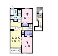 グレイス木津川 Ⅱの間取り画像