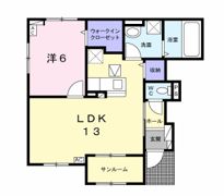 マーサK Eの間取り画像