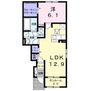 エスポワール Bの間取り画像