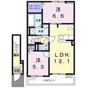 パストラル香音 Ⅳの間取り画像