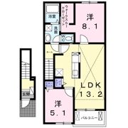 マリオ今国府町Bの間取り画像