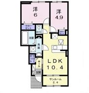 ヴィラ ココール Ⅰの間取り画像