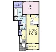 ヴィラ ココール Ⅱの間取り画像