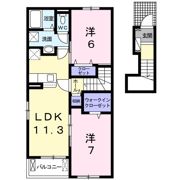 ソレイユ Bの間取り画像