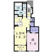 プラシード・県央の間取り画像