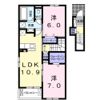 クレスト ピースの間取り画像