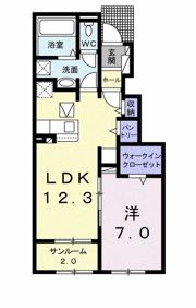 プリートBの間取り画像