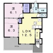 ジェルメ 小田原の間取り画像