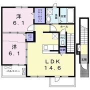 ジェルメ 小田原の間取り画像