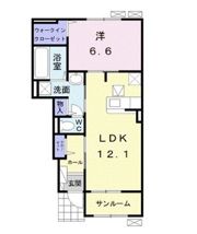 リバーサイド塚脇Cの間取り画像