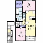 オイコス オニロ 阿波の間取り画像