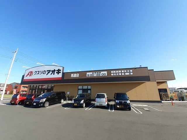 近くのクスリのアオキ馬渡店まで1,100m（徒歩14分）