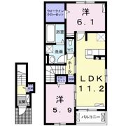 オイコス オニロ 相生Dの間取り画像
