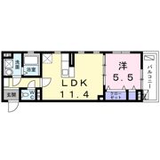 ウエスト シックスの間取り画像
