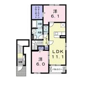 フルールの間取り画像