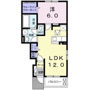 ホルツ タウン Bの間取り画像