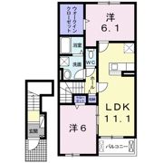 サーレ・WEST Ⅰの間取り画像