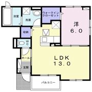 ポンテ アルト 深井 デュエの間取り画像