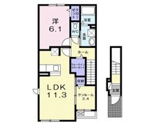 メルカート エストの間取り画像