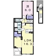 ネバーランドⅢ Bの間取り画像