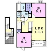 コスモ武豊Ⅰの間取り画像