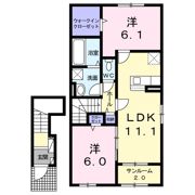 OJ．ヴィーナスの間取り画像