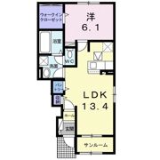 こんね・さくら Aの間取り画像