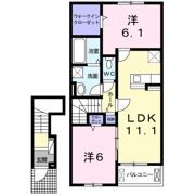 ストリーム Ⅱの間取り画像