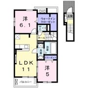 クラール アンジュⅠの間取り画像