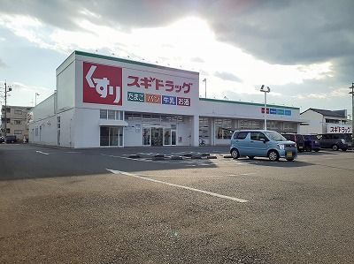 近くのスギドラッグまで350m（徒歩5分）