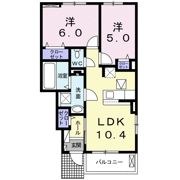 ソレイユ四ッ谷の間取り画像