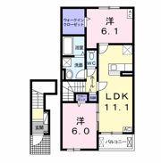 メゾン アルカンシェルⅡの間取り画像