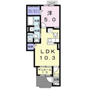 ブルージュKの間取り画像