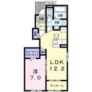 フローラ愛知川の間取り画像