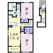 フローラ愛知川の間取り画像