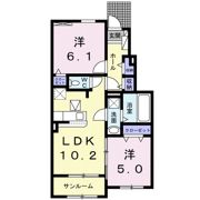 エルディム岡田の間取り画像