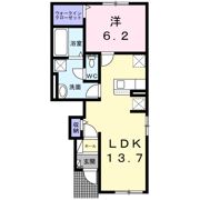 ブルー クレール Ⅰの間取り画像