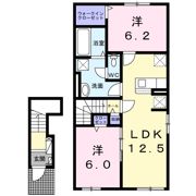 ブルー クレール Ⅱの間取り画像